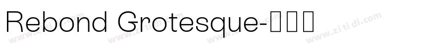 Rebond Grotesque字体转换 Rebond Grotesque字体转换